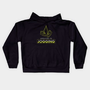 Addicted to jogging Kids Hoodie